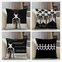 Pillow Musife Custom Three Days Grace Home Decoration 45 45cm Zipper Square Pillowcase Throw Cover Drop