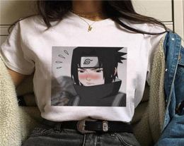Japanese Anime Cool T Shirt Women Uchiha Sasuke Streetwear Graphic Loose Couple Funny Tops Vintage Tshirt2494692