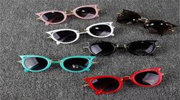 Kids accessories brand cat eye sun sunglasses cute baby uv400 lens glasses shades5823964