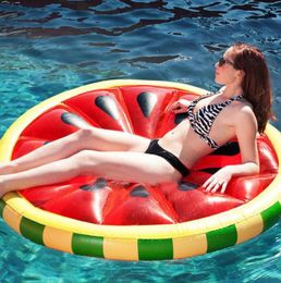 63 inches 16m Giant Watermelon Inflatable Lemon RideOn Pool Toy Float inflatable pool Swim Ring Adult pool floats Water Rafts Fr6983990