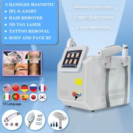 3 in 1 OPT lasers IPL Fast Hair Removal Machine Laser Tattoo Removal Skin Revitalizer Pore Shrinking Wrinkle Remover Beauty Salon Equipment