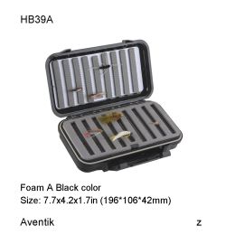 Boxes Aventik Fly Box Waterproof Storage Case Lure Bait Hook Fly FishingTools Plastic Flies Box Three Sets For Flies