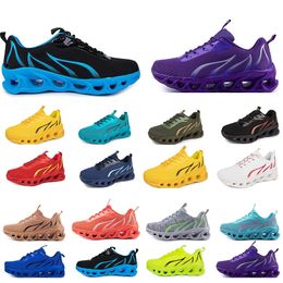spring men women shoes Running Shoes fashion sports suitable sneakers Leisure lace-up Color black white blocking antiskid big size GAI 6a