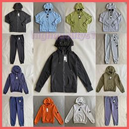 Men's Hoodies Sweatshirts Cp Hooded Jackets Windproof Storm Cardigan Overcoat Fashion Company Hoodie Zip Fleece Lined Coat Men Compagny Hoodie Winter 22