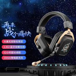 Cell Phone Earphones XIBERIAED S11 2.4G Wireless Bluetooth Gaming Headphones With Mic Noise Reduction 3.5mm/USB/7.1 Wired Gamer Headset YQ240304