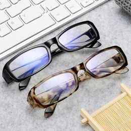 Sunglasses Women Men Anti Blue Light Round Eyewear Trend Black Narrow Box Computer Glasses Frame Blocking Optical Spectacle Eyeglass Simple