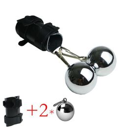Leather Parachute Ball Stretcher Penis Enlarger Weight Stretching Delay Ejaculation Cock Ring Sex Toys For Men9306216