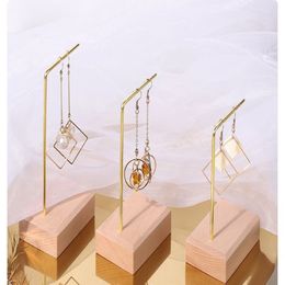 Whole earring display holder wooden stand eardrop holder stand fashion jewelry store window display JS19-08-13221o
