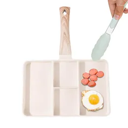 Pans Divided Grill Frying Pan Section Versatile Breakfast Grilling Portable And For Eggs Bacon