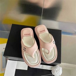 32% OFF Sports shoes 2024 Thick bottom small fragrant bread flip flop summer new style square head clip toe cute fat casual sandals women