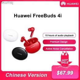 Cell Phone Earphones Huawei Freebuds 4i Wireless Bluetooth Headphone Active Noise Cancellation 10 Hours PlayBack Earphones Pure Sound Quality Headset YQ240304