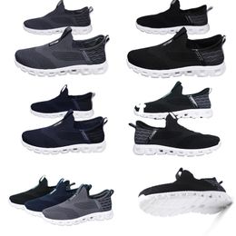 New Large Size Men's One Step Lazy Shoes Spring and Autumn Fashion Casual Knitted Breathable Mesh Sports Shoes Anti slip man good shoes 45