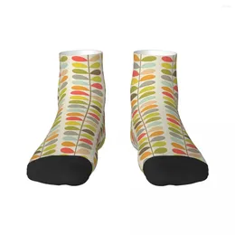 Men's Socks Orla Kiely Mens Crew Unisex Fun 3D Print Scandinavian Flowers Multi Stem Dress