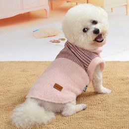 Dog Apparel Winter Pet Clothes For Small Dogs Fleece Keep Warm Clothing Coat Jacket Sweater Pink Costume