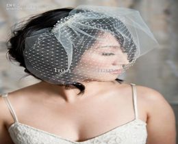 2016 Noble Vintage Two Layers Blusher Tulle Veils White Ivory Wedding Veil Short Bridal Face Veil7484828