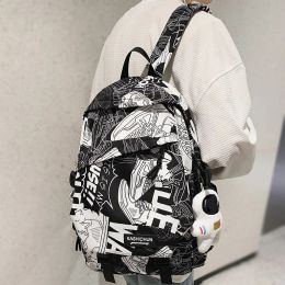 Backpack New Lady Male Printing Waterproof School Bag Women Graffiti College Backpack Men Travel Book Girl Boy Laptop Student Bag Fashion