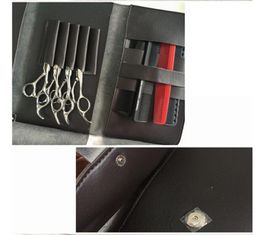 PU Leather Hair Scissor Bag Holster Clips Hairdressing Barber Salon Hair Cutting Pouch Holder Case Scissors Waist Pack9088953