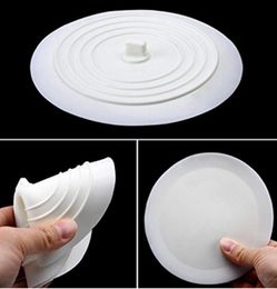 Round Silicone Sink Plug Drain Stopper Food Grade FDA 15CM Drain Plug Catcher Washroom Kitchen Silicone Supplies VTKY21063964569