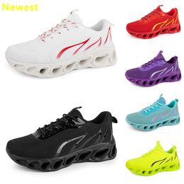 2024 hot sale running shoes men woman white navy cream pinks black purple Grey trainers sneakers breathable GAI