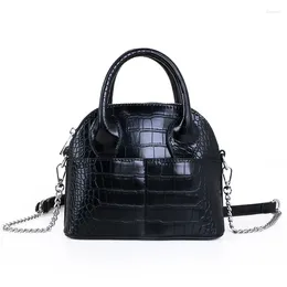 Evening Bags 2024 Fashion Crocodile Pattern Handbag Shell Bag Large Capacity Shoulder Crossbody Office Daily