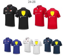Men's T-Shirts F1 Racing Polo Shirt New Team Lapel T-Shirt Same Customised