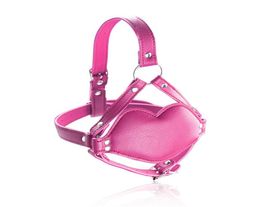 Novelty PU Leather Open Mouth Gag Harness Ball Bondage Headgear Couple Game Flirting Oral Sex Product For Woman Man9686918