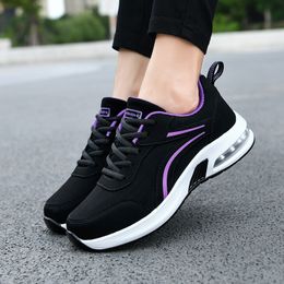 Moda Homens Mulheres Atlético Running Shoes Conforto Preto Branco Cinza Vermelho Verde Roxos Bege Marrom Azul Amarelo Laranja Mens Mulheres Treinadores Esportes Sapatilhas GAI