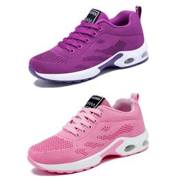 Men women outdoor sneakers athletic sports shoes Fashion breathable soft sole for women shoes pink purple GAI 118