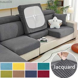 Chair Covers Jacquard Sofa Cover Stretch Seat Cushion Cover Sofa Slipcover For Living Room L Shaped Couch Cover Furniture Protector Pets Kids