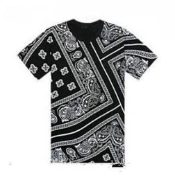 Summer Latest T Shirt Men Swag La Bandana Print HARAJUKU Ktz Flowers Cashew Worldshine Hip Hop Mens Tshirt Plus Size M-5XL1673768