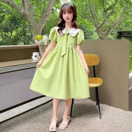 Girl Dresses Summer Girls Dress Teen Fashion 2024 Kids School Casual Princess Children Clothes For Vestido 6 8 10 12 Years