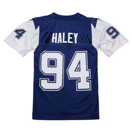 Stitched football Jersey 94 Charles Haley 1995 blue mesh retro Rugby jerseys Men Women and Youth S-6XL