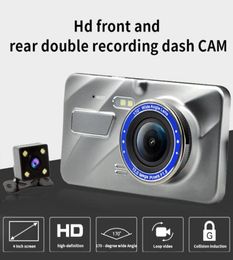 New Most popular car DVR dash camera driving video recorder full HD double cams 1080P 170 degrees 4quot WDR motion detection par6169692