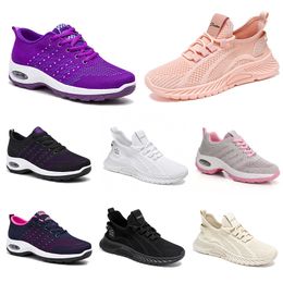 New men women shoes Hiking Running flat Shoes soft sole fashion purple white black comfortable sports Colour blocking Q69-1 GAI