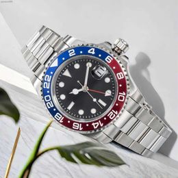 montre de luxe Mens Automatic Machinery Watches 40MM Stainless Steel Super Luminous Wristwatches men waterproof Rotating Bezel custom made watches with box