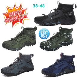 GAI Athletic Shoes Men Trail Running Mountain Breath Hiking Trekking Trainer Support Walking Resistant Shoes Sneakers soft comfort big size