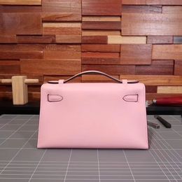 Small Size Bag Designers Handbag 22cm Totes Women Handhold Purse Handmade Quality Colours Genuine Leather Wax Line Stitching