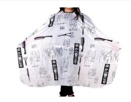 1 Pcs Random Colour New Sketch Hair Salon Cutting Barber Hairdressing Cape For Haircut Hairdresser Apron Cutting Hair Capes5576014