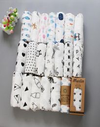 Whole 100 cotton blanket infant cartoon aden muslin blanket swaddle toddler blanket 120120cm 42 style 6076611