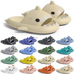 Free Shipping Designer shark slides sandal slipper sliders for men women GAI sandals slide pantoufle mules mens slippers trainers gif flip flops sandles color9