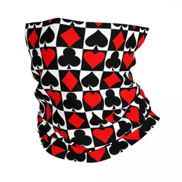 Bandanas Poker Night Bandana Neck Warmer Men Women Winter Ski Tube Scarf Gaiter Card Game Face Cover