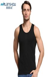 100 Cotton Mens undershirt Slim Fit Men Underwear Clothing Bodybuilding Undershirts Fitness Tops Tees Lifting Vest Underwears MX28006496