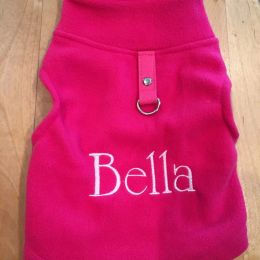 Sweaters Personalised Embroidered Dog Sweater Hot Pink Custom Name Dog Clothes Fur Baby Sweater New Dog Puppy Gifts Pet Clothes