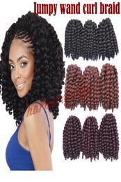 Synthetic Wig for Women Brazil Hair Model Afro Braid 2X wand curl crochet Hair extension braids Bea4551442152
