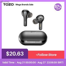 Cell Phone Earphones TOZO A2 Mini Wireless Earbuds Bluetooth 5.3 Headphones Immersive Sound Long Distance Connexion Headset Ultra LightweightBlack YQ240304