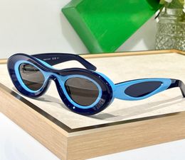 Cat Eye Sunglasses Blue Gray Lens for Women Shades Lunettes de Soleil Luxury Glasses Occhiali da sole UV400 Eyewear