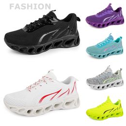 men women running shoes Black White Red Blue Yellow Neon Green Grey mens trainers sports outdoor sneakers szie 38-45 GAI color8