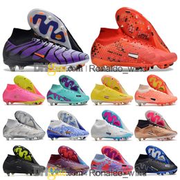 Gift Bag Mens High Ankle Football Boots Ronaldo CR7 Superflys IX 9 Elite XXV SG Tns Cleats Mbappe Neymar ACC Zooms Soccer Shoes Top Outdoor Trainers Botas De Futbol