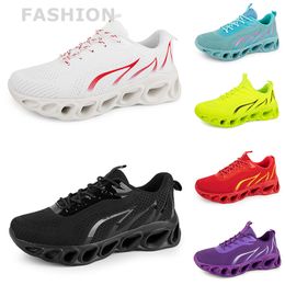 men women running shoes Black White Red Blue Yellow Neon Green Grey mens trainers sports outdoor sneakers szie 38-45 GAI color38