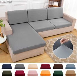 Chair Covers Elastic Plain Sofa Cushion Cover Lightweight Breathable Fabric Settee Covers for Living Room Washable Furniture Couch Protector